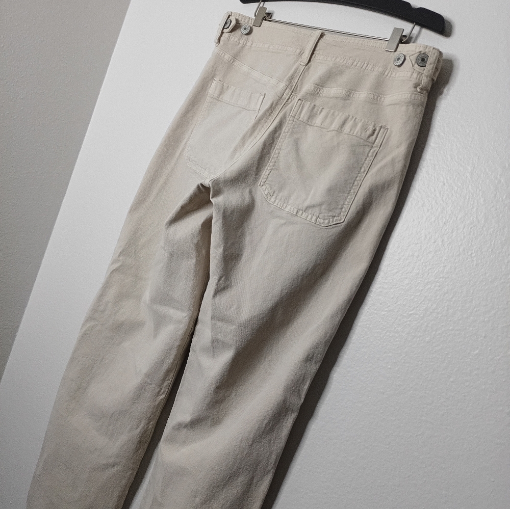 AE Stovepipe Wide Legs Tan Casual Pants Preppy Normcore Y2k Long/ Tall Length - Picture 8 of 11